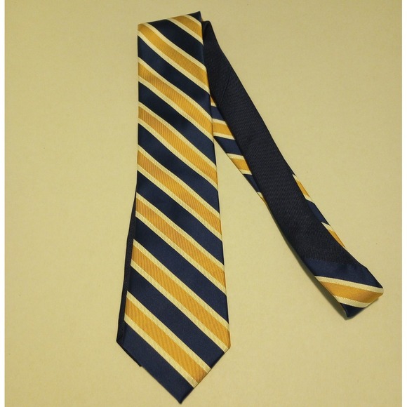 Tommy Hilfiger Other - Tommy Hilfiger 100% Silk Gold White and Blue Men's Tie